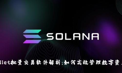 TPWallet批量交易软件解析:如何高效管理数字资产交易