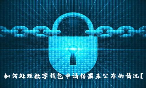如何处理数字钱包申请结果未公布的情况?