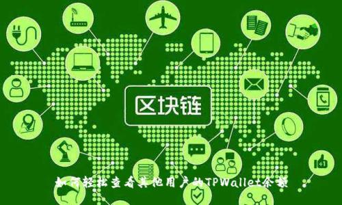 如何轻松查看其他用户的TPWallet余额