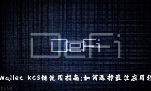 TPWallet KCS链使用指南：如何选择最佳应用程序